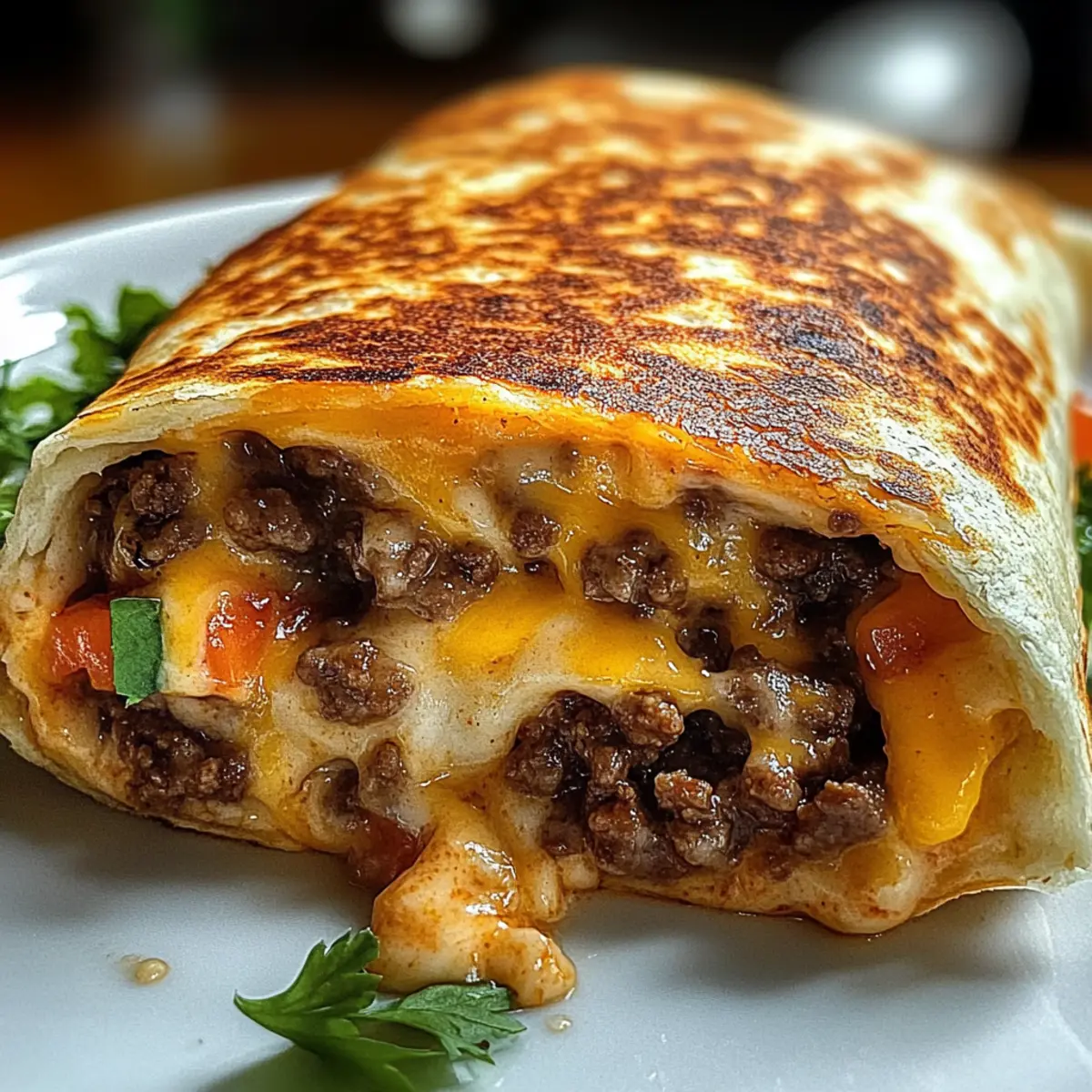 Gegrillter Käse-Burrito für zu Hause genießen